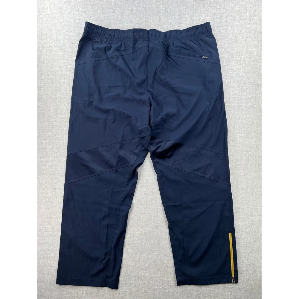 NEW Under Armour Notre Dame Team Issue Track Pants Mens 3XL Navy Blue Gold Logo